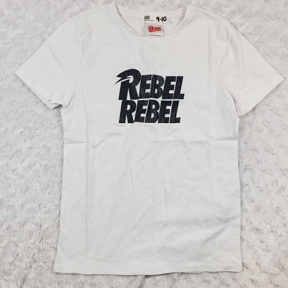 Rebel Rebel Bowie Kids 9-10 tee